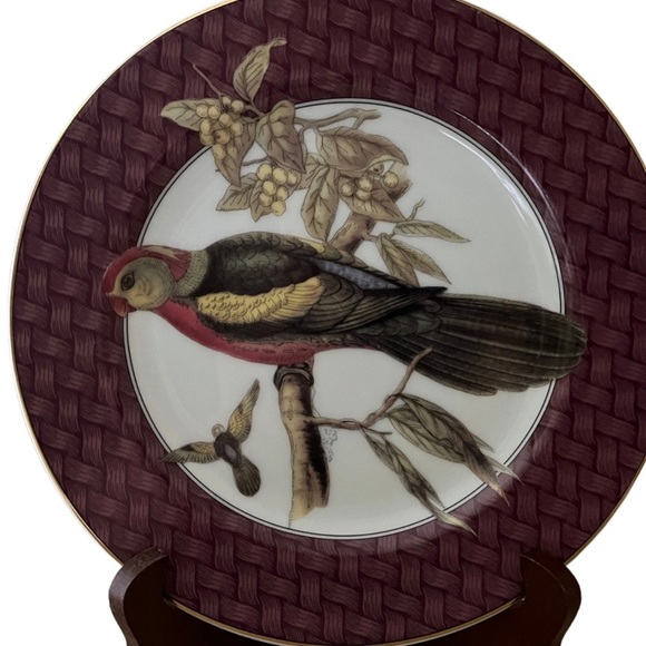 Vintage Fitz and Floyd Salad Plate | Oiseaux Des Tropiques | 1995 | Bird - Picture 2 of 4
